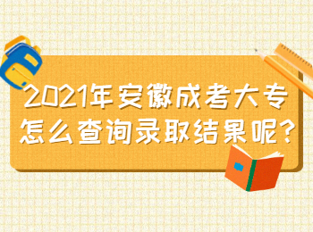 安徽成考大專怎么查詢錄取結果