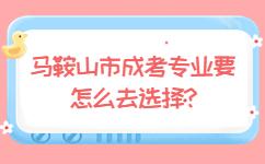 馬鞍山市成考專業(yè)要怎么去選擇