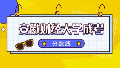 安徽財經大學成人高考錄取分數線